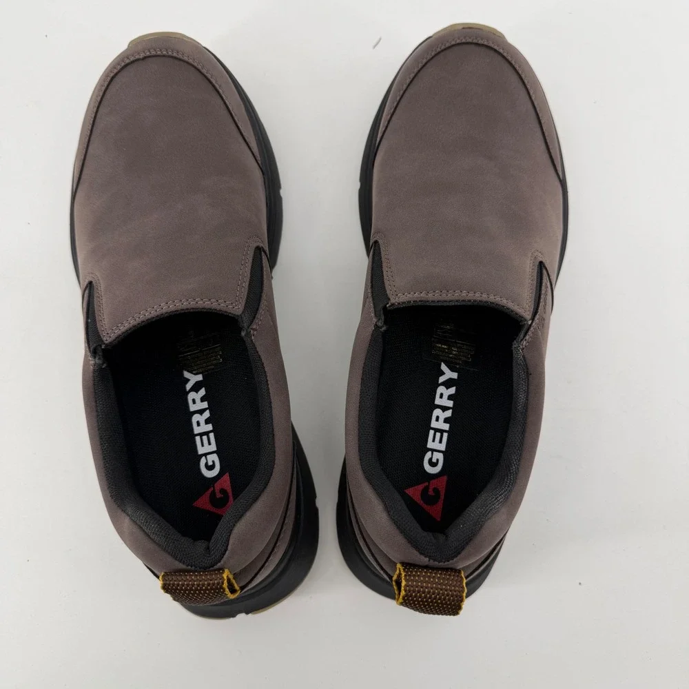 Gerry Mens Moc II Brown Slip On Walking Shoes Size 9.5‎ 1917429 Comfort Loafers